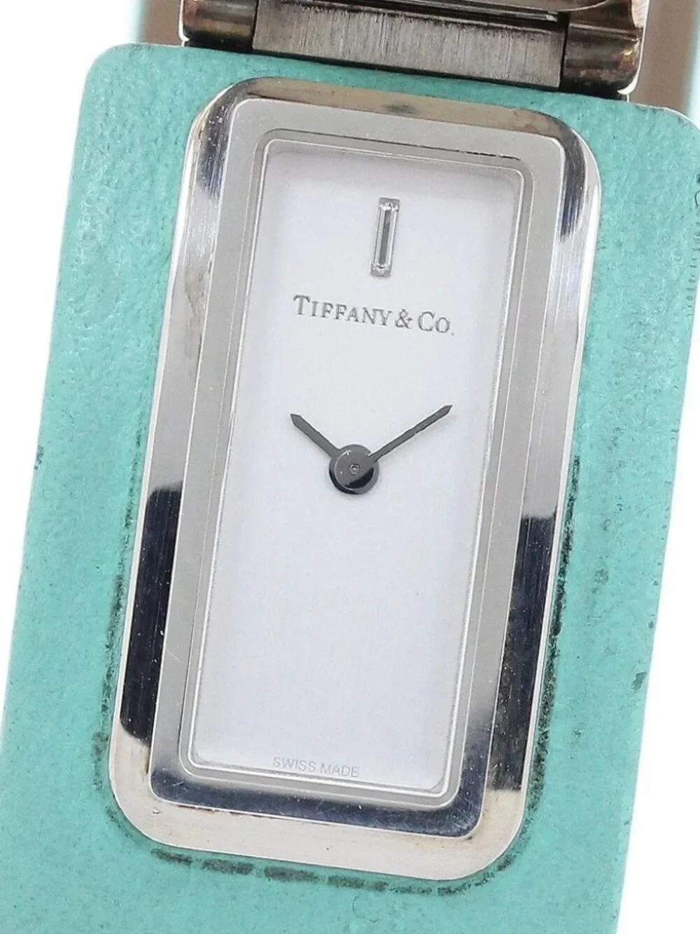 TIFFANY&Co. T Bangle Watch SV925 Silver Dial Quartz Ladies Watch